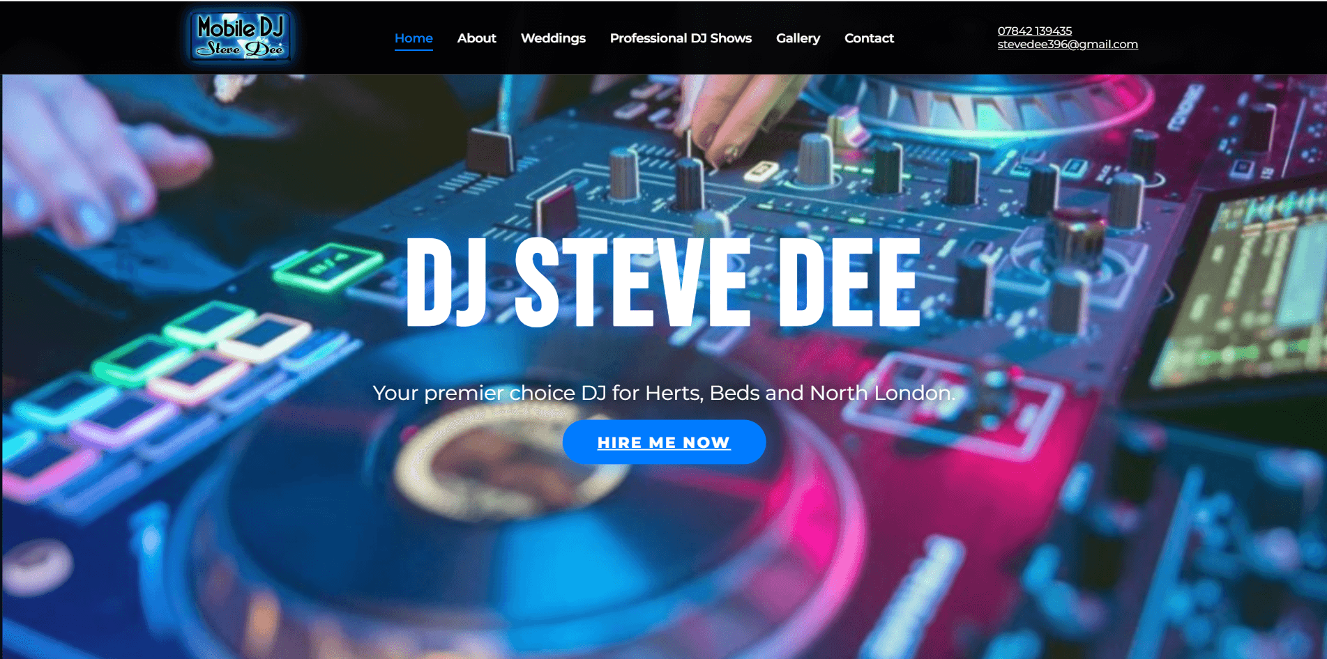 Modern DJ Website
