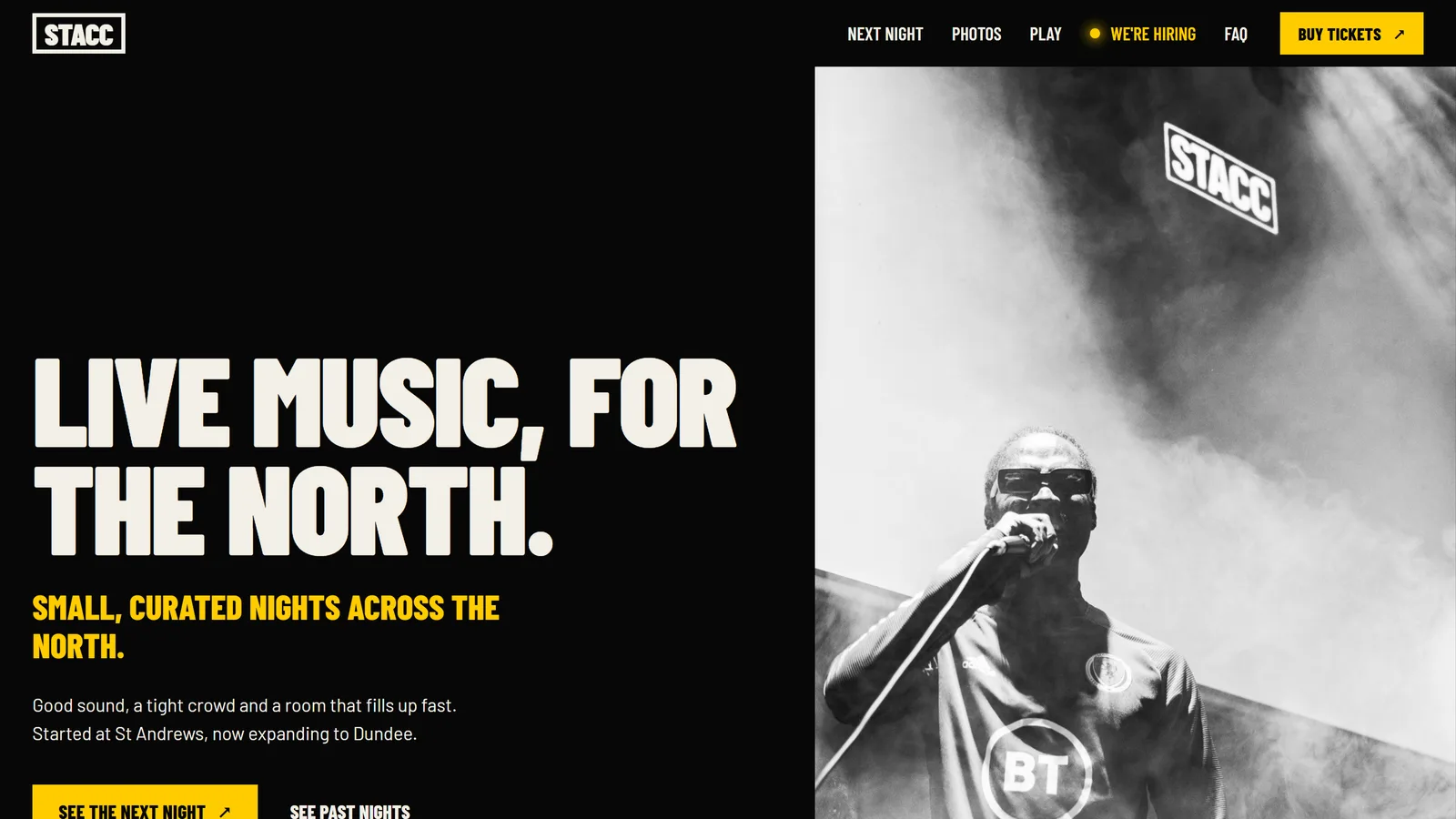 Live Music & Ticketing Website built by EJSCOTT Group